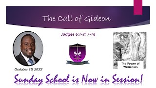 International Sunday School Lesson - October 16, 2022 - The Call of Gideon