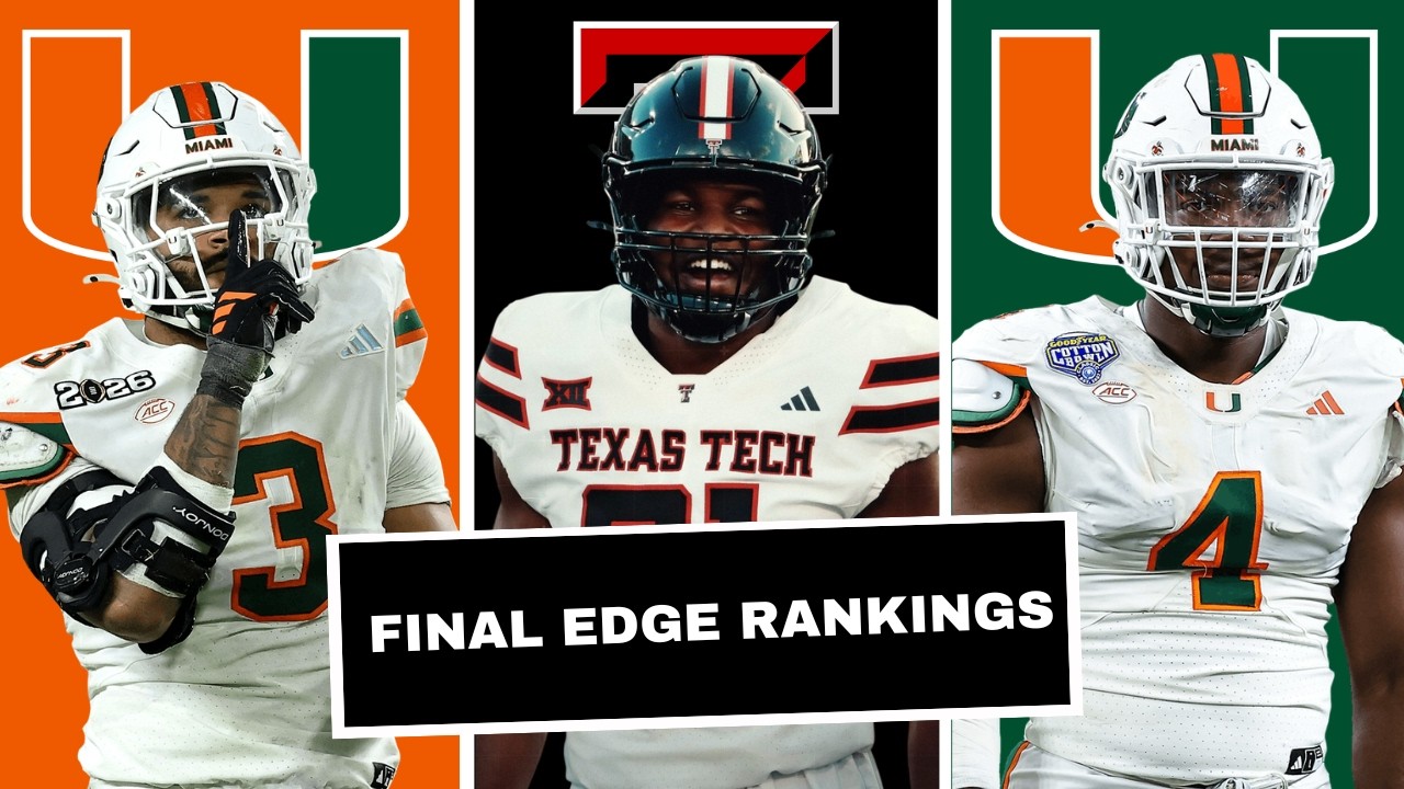 Edge Rusher Line Up Top 15 EDGE RUSHERS In The 2026 NFL Draft! - YouTube