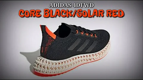 ADIDAS 4DFWD | CORE BLACK/SOLAR RED 2021 | DETAILED LOOK | RELEASE DATE