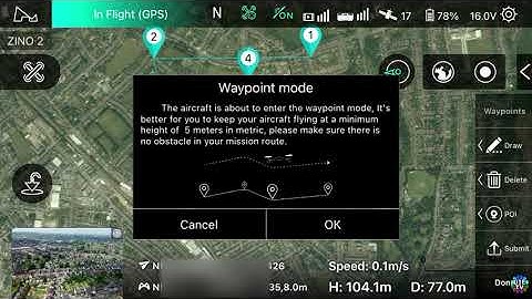 2021 Hubsan Zino 2+ Plus Screen Recording, Waypoint Setting, Point of Interest & Orbit Mode Learning