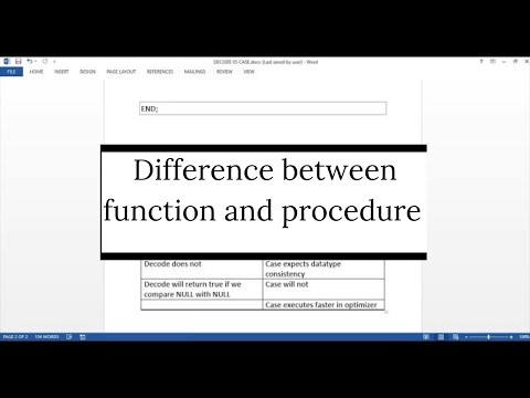 Video: Kokios yra procedūrų funkcijos ir paketai „Oracle“?