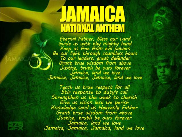 Jamaica National Anthem with Lyrics class=