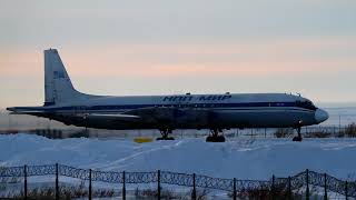 : -18      Ilyushin 18 taking off Chukotka