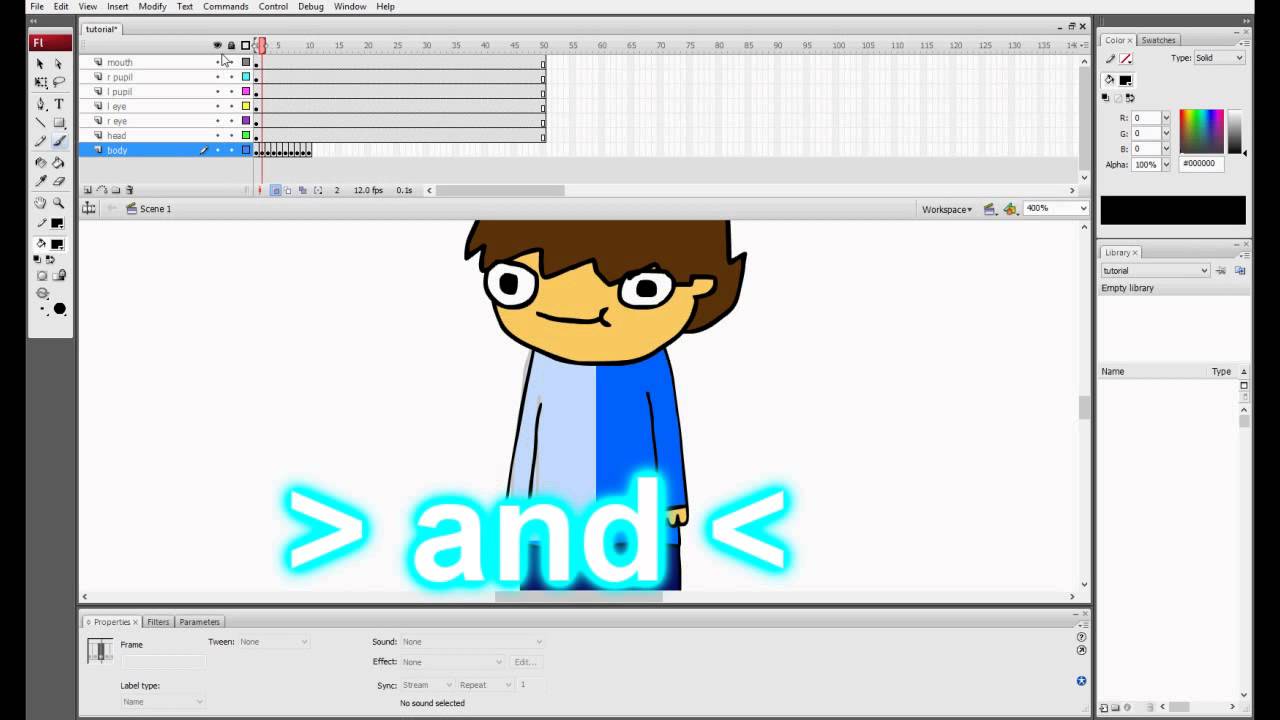 Become a Better Flash Animator- Basic Frame By Frame Animation (Episode 2)