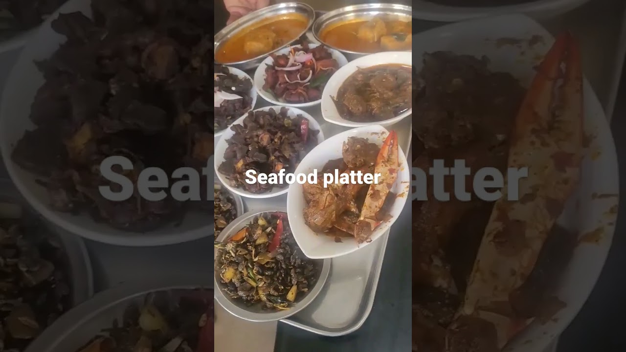 seafood platter|FISH CRAB PRAWNS SQUID 