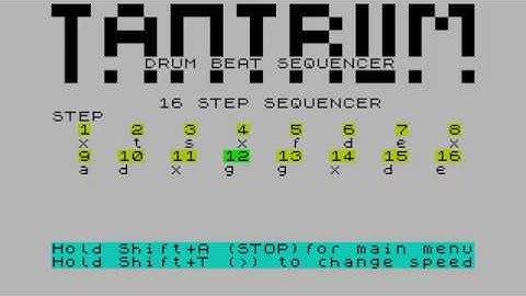 Spectrum 48k beat sequencer 
