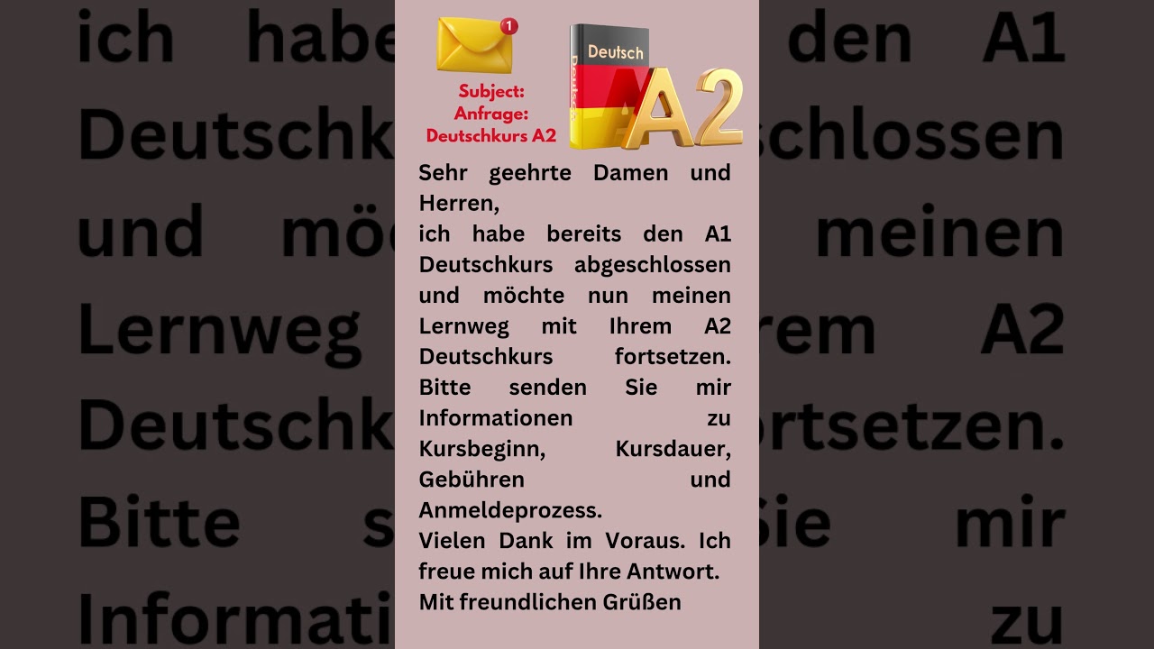 email for a2 level | a2 easy email   