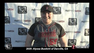 2020 Alyssa Bustichi First And Third Base Softball Skills Video - Firecrackers