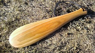 Making a Wood Patu - Carving a Maori Style Warrior Club - Slicing Watermelon!
