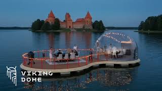 How to Create a Floating Recreational Island on a Lake | VikingDome Floating Glamping Platform