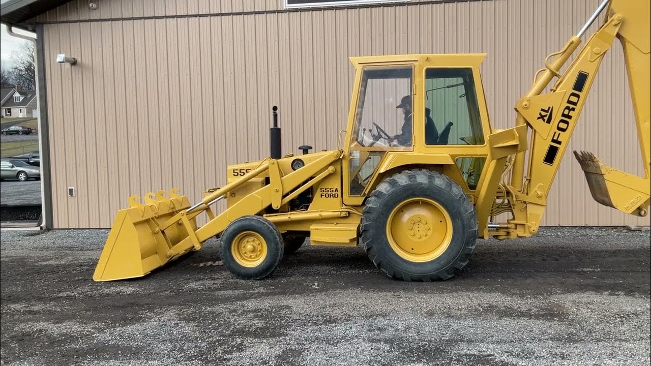 6316 Ford 555A Loader Backhoe YouTube