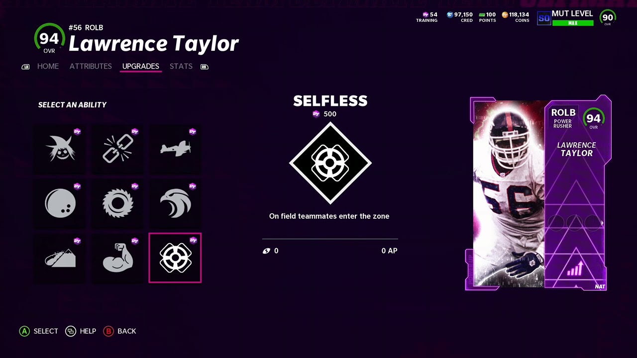 Madden 22 - Lawrence Taylor 94 OVR