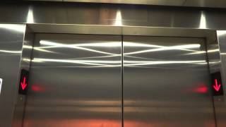 Dover? (mod. by: OTIS) Hydraulic elevator @ Parking Garage, Elizabeth Street, Toronto, ON, Canada.