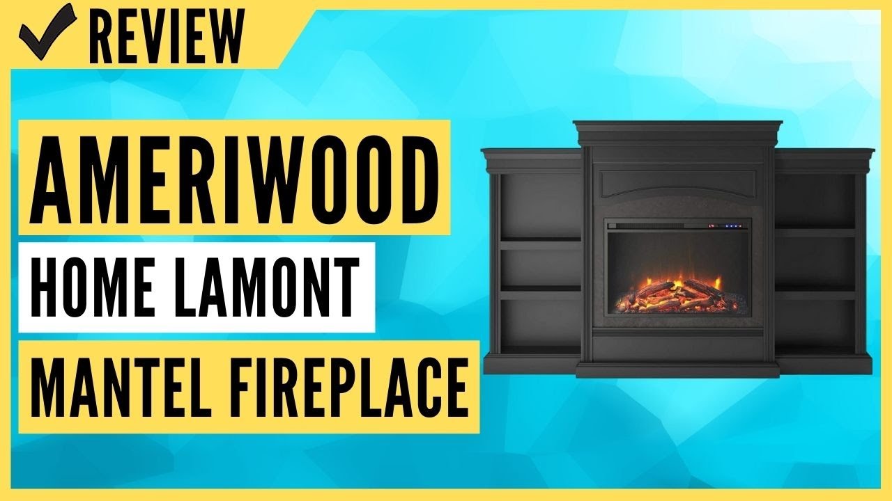 Ameriwood Home Lamont Mantel Fireplace Review - YouTube