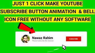 Full Make YouTube Subscribe Button Animation and Notification Bell In Just 1 Click Free Without Any SKILL News