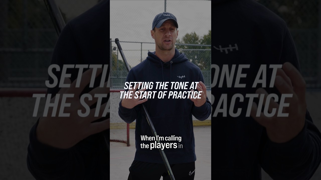 SETTING THE TONE AT THE START OF THE PRACTICE #hockeycoaching #hockeytraining