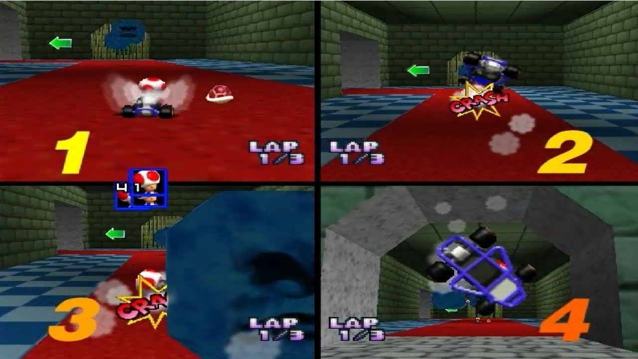 Mario Kart 64 4 Toads Random Races - YouTube