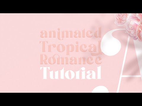 ANIMATED Watercolor Tropical & Rose, an Illustration by January Bloom (Thumbnail 4 of 11)