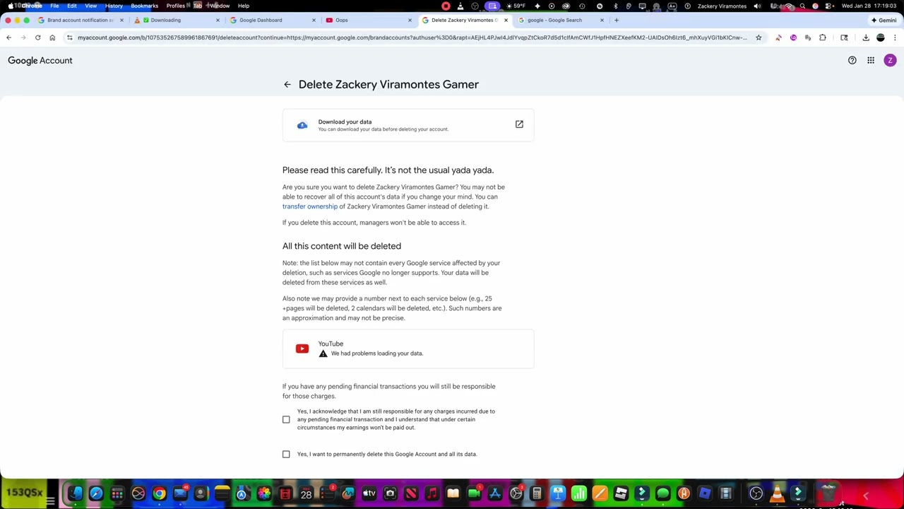 Terminating Zackery Viramontes Gamer's Channel