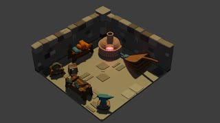 3D Dungeon Lowpoly Pack - Scene 01