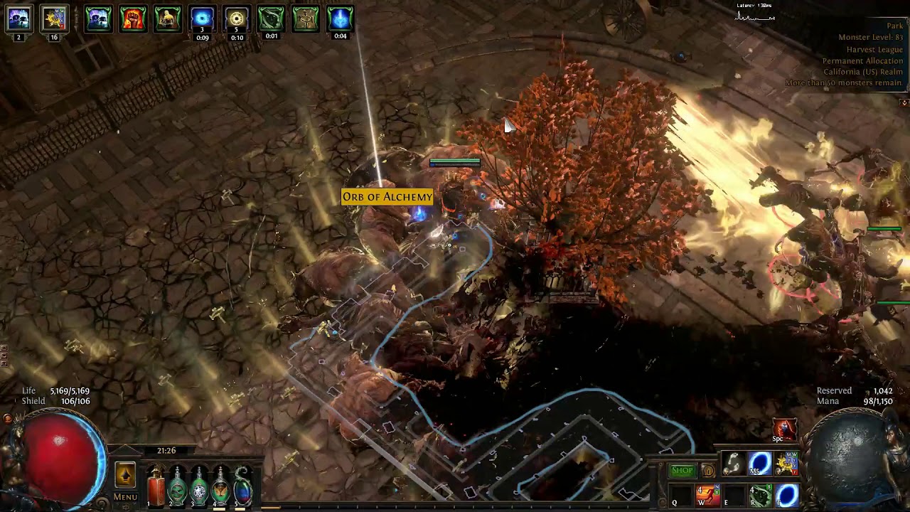 [POE]3.11 Purifying Flame Mine and Herald of Ash T16 RUN YouTube