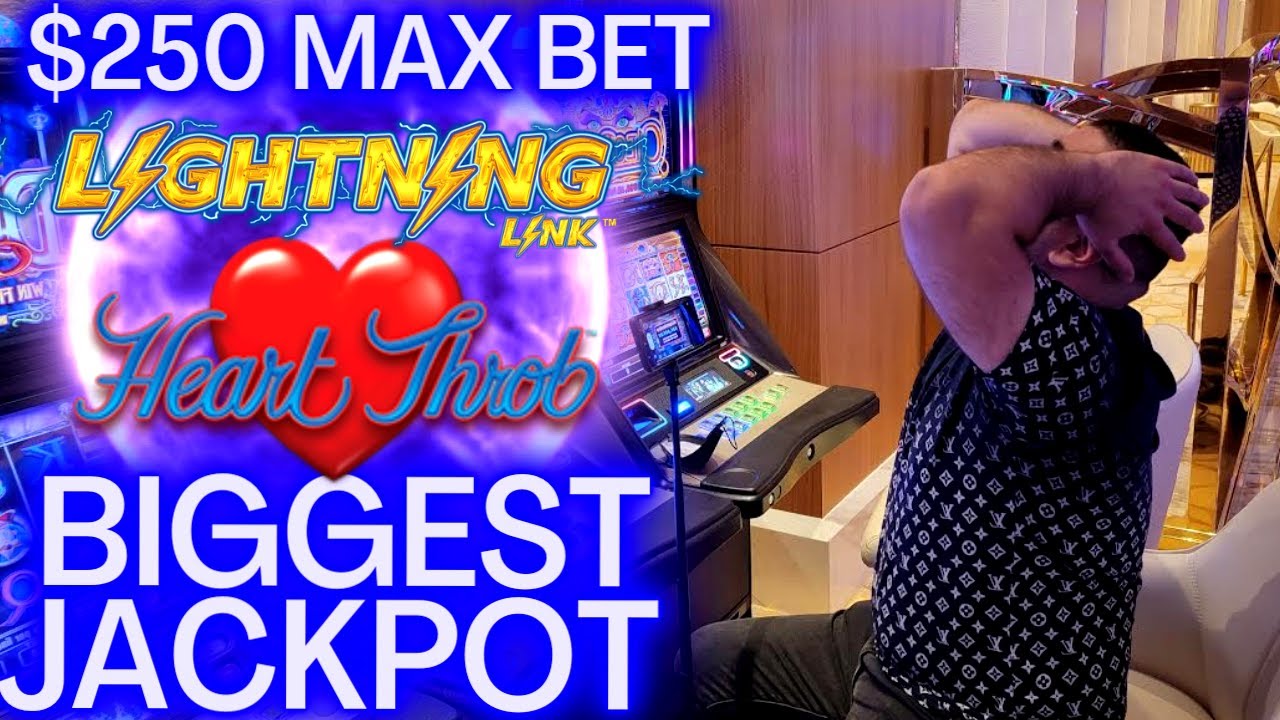 RECORD BREAKING JACKPOT On Lightning Link Hearth Throb Slot - $250 Max Bet