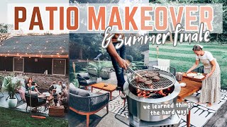 Unbelievable Patio Transformation + Summer finale! | From drab dirt to a pretty patio!