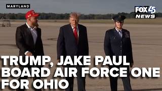 Trump, Jake Paul board Air Force One