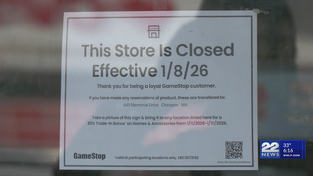 GameStop closures in western Mass.: Westfield, Holyoke, South Hadley