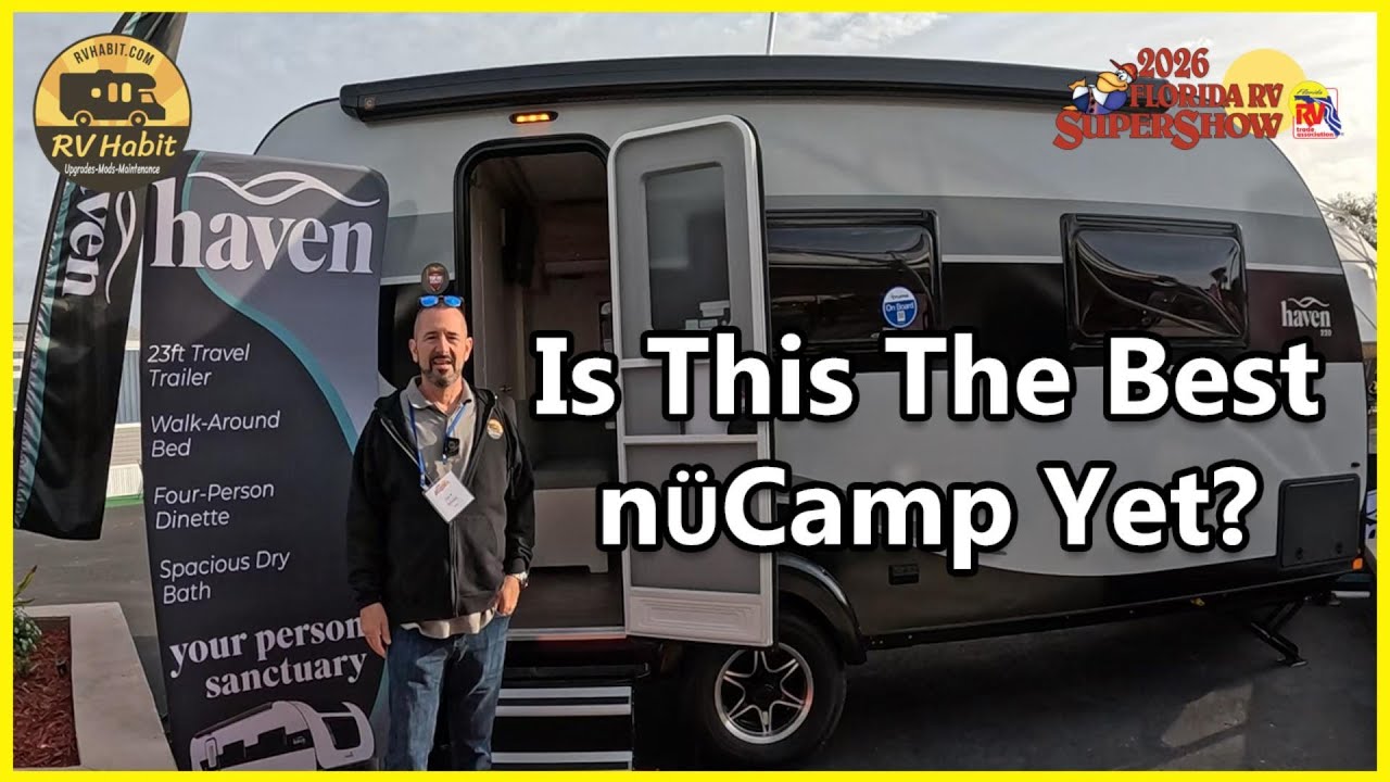 2026 nuCamp Haven Tour  All‑New Travel Trailer Revealed at the Florida RV Supershow