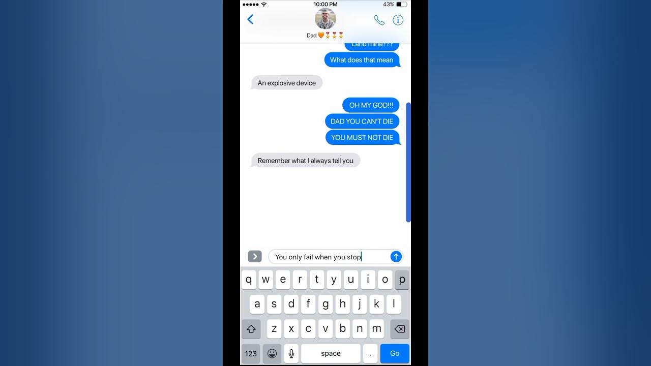 This will make you cry...Last Texts with my Dad