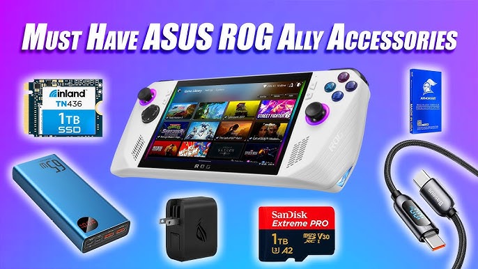 For Rog Ally Carrying Case, Hard Professional Waterproof, For Rog Ally  Accessories, Asus For Rog Ally Bag, For Rog Ally Case With Stand, For Rog  Ally Carrying Case For Rog Ally, Controllers