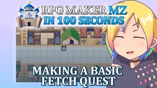 Making a Basic Fetch Quest // RPG Maker MZ In 100 Seconds