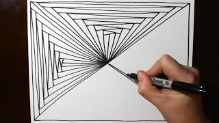 Cool Interlocking Pattern Line Drawing