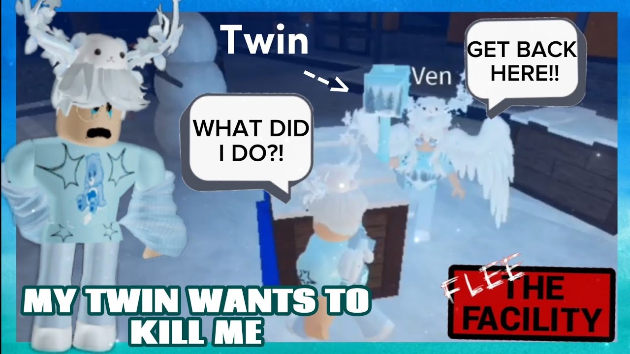 MY TWIN WANTS TO KILL ME!! (Roblox Flee The Facility)