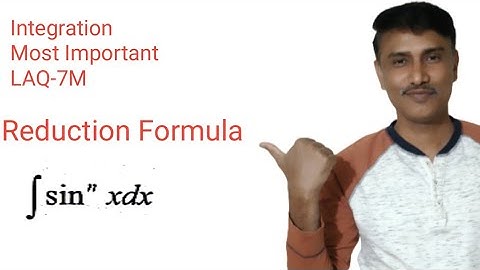 REDUCTION FORMULA | INTEGRATION | MOST IMPORTANT | MATHS-2B | INTERMEDIATE