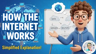 How the Internet Works | DNS, IP Address & Data Packets Explained Simply #learn #ai  #internet #web