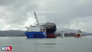 Departure of Voyageur Spirit FPSO from Kishorn Port &amp; Dry Dock