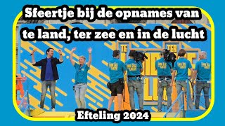 Sfeertje bij de opnames van te land, ter zee en in de lucht [Efteling 2024]