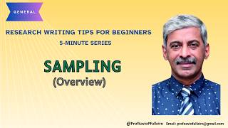 Sampling Explained | Research Writing Tips for Beginners (5-Minute Series)