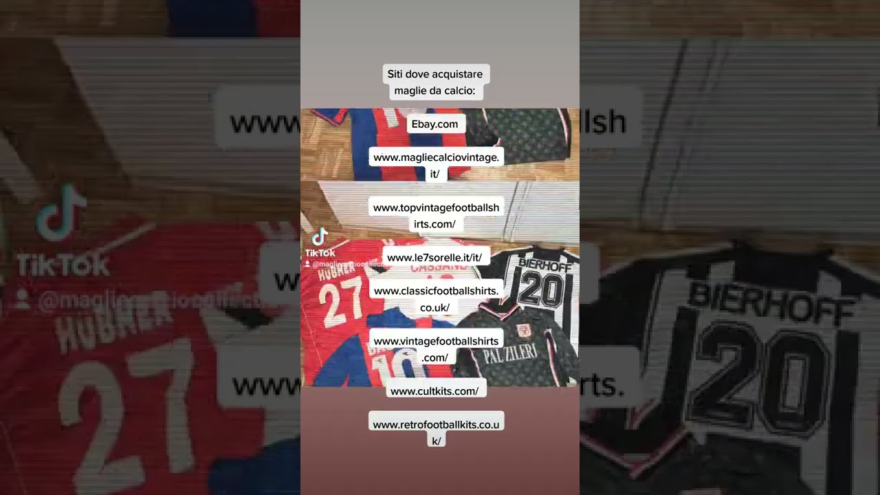 Siti dove acquistare maglie da calcio