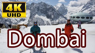 Dombay Walking Tour 4K ski resort in the Caucasus