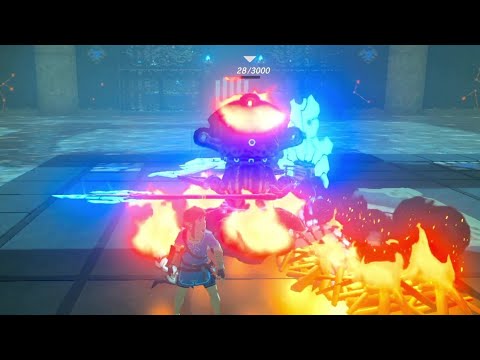 依頼を受けて、力の試練のガーディアンをジャンプさせて２回攻撃してみた