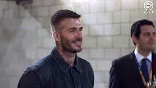 David Beckham becomes the victim of Corden's statue prank