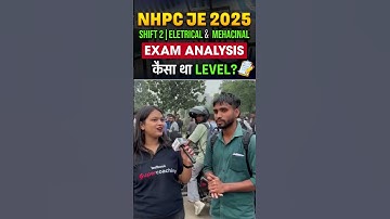 NHPC JE 2025 Exam Analysis #nhpcje #ytshorts #shortsfeed #shortsviral #nhpcexam #sonalmaam #shorts