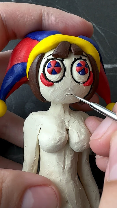 I made Pomni but she’s an Anime girl#anime #pomni #amazingdigitalcircus #sculpting #art #plasticine