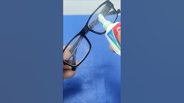 How to clean and remove scratches from glasses #diy
