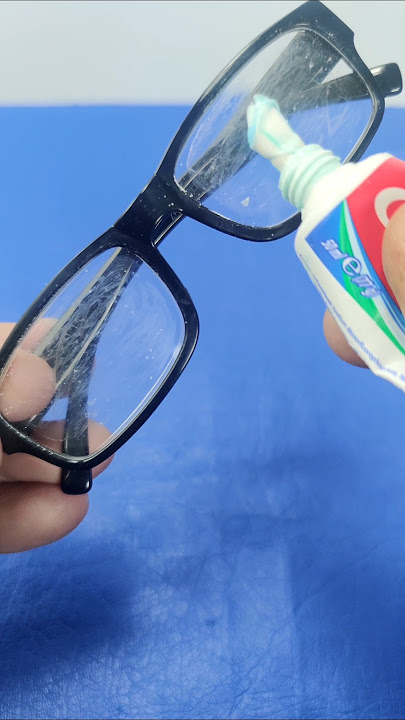 How to clean and remove scratches from glasses #diy