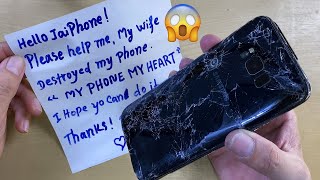 destroyed phone restoration | restore samsung galaxy s8 plus | rebuild broken phone