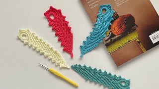 Crochet  Peacock Feather Bookmark  Very Easy Pattern